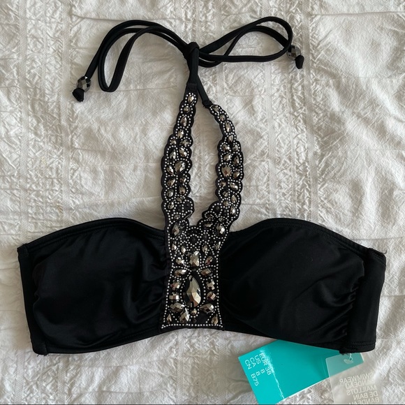 H&M Jewelled Bandeau bikini top - Picture 1 of 4